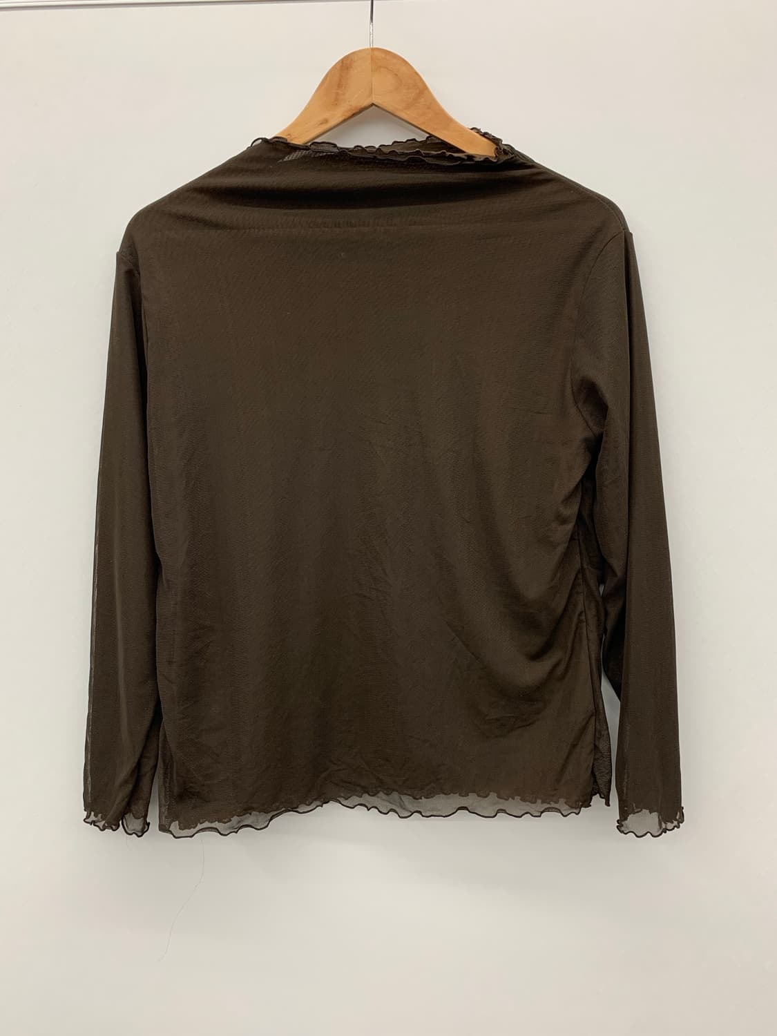 시스루 브라운 탑 상품이미지7