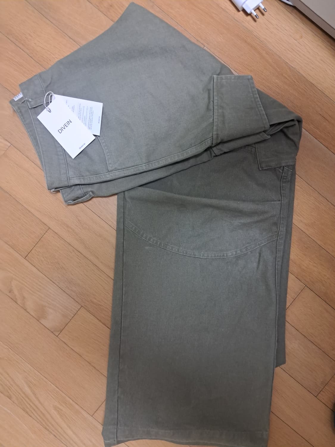 다이브인x무민서 워시드베른카고 카키 2사이즈 상품이미지2