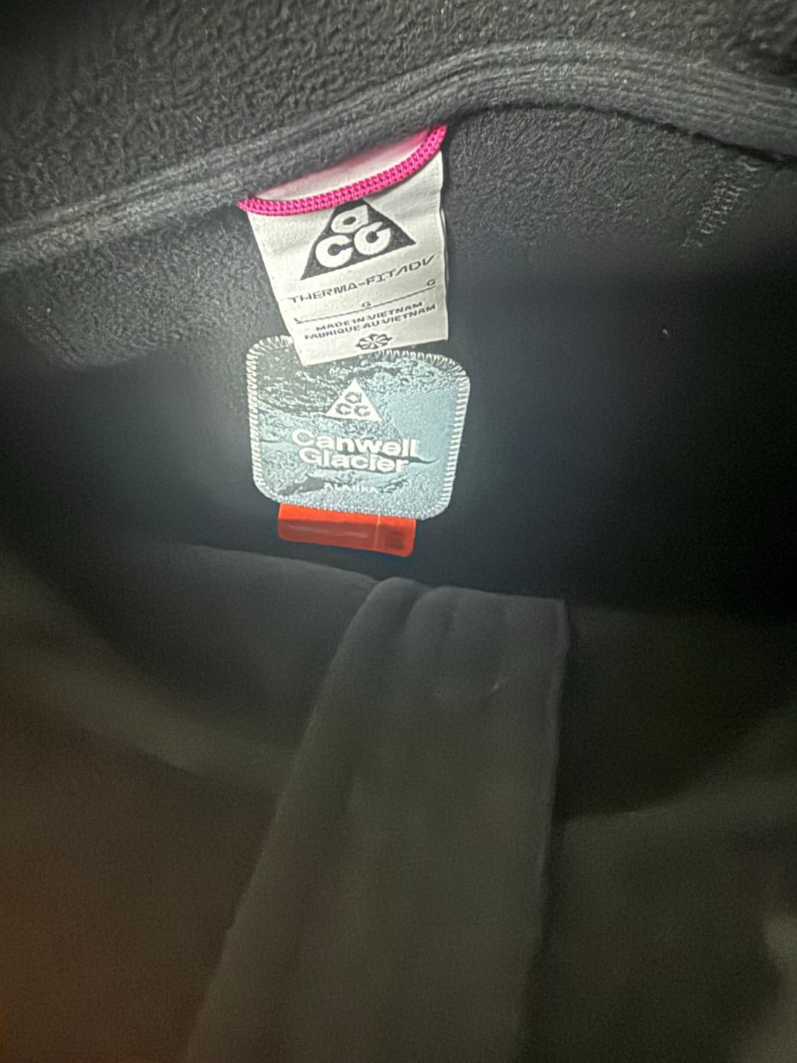 ( 상태 최상 L ) 나이키 ACG 후리스 하프집업 아노락 다크 레이즌 상품이미지2