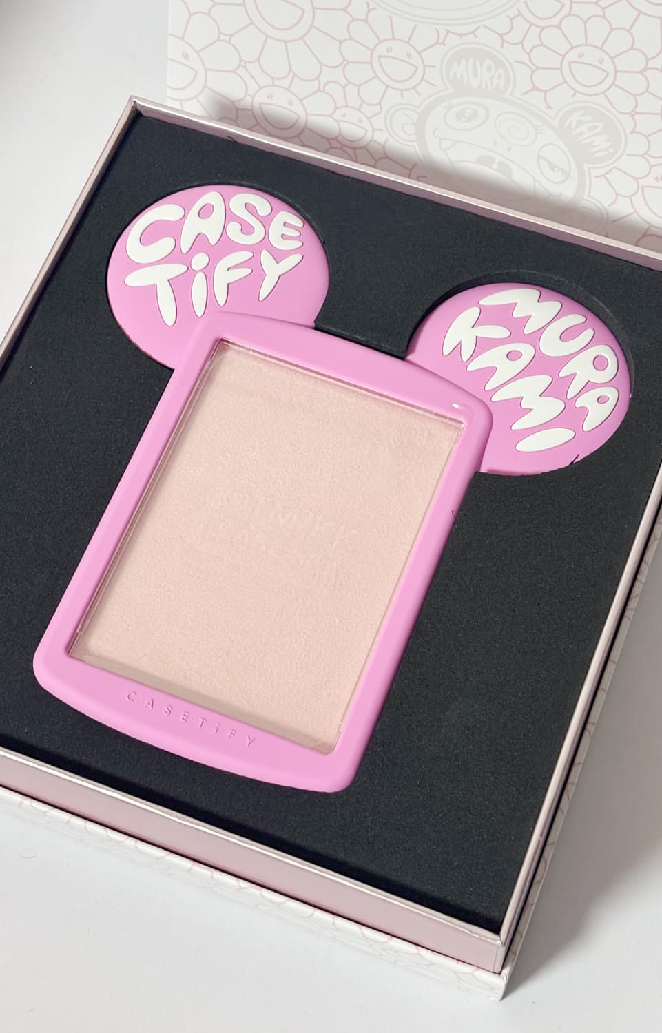 (새상품) 케이스티파이 무라카미 다카시 한정판 카드홀더 핑크 판매 상품이미지3