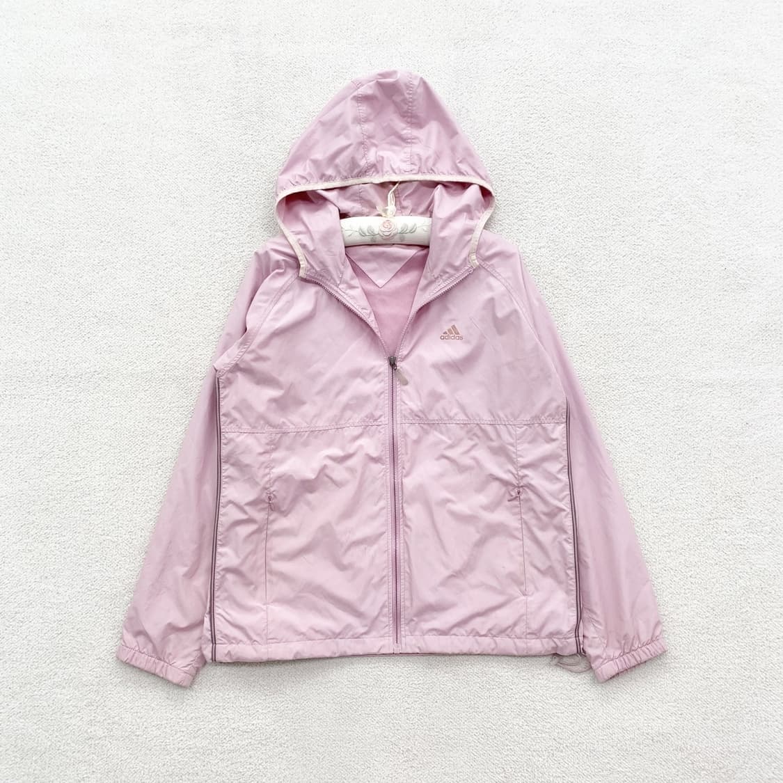 Adidas ♥ 뮤트핑크 여리핏 윈드브레이커 상품이미지1