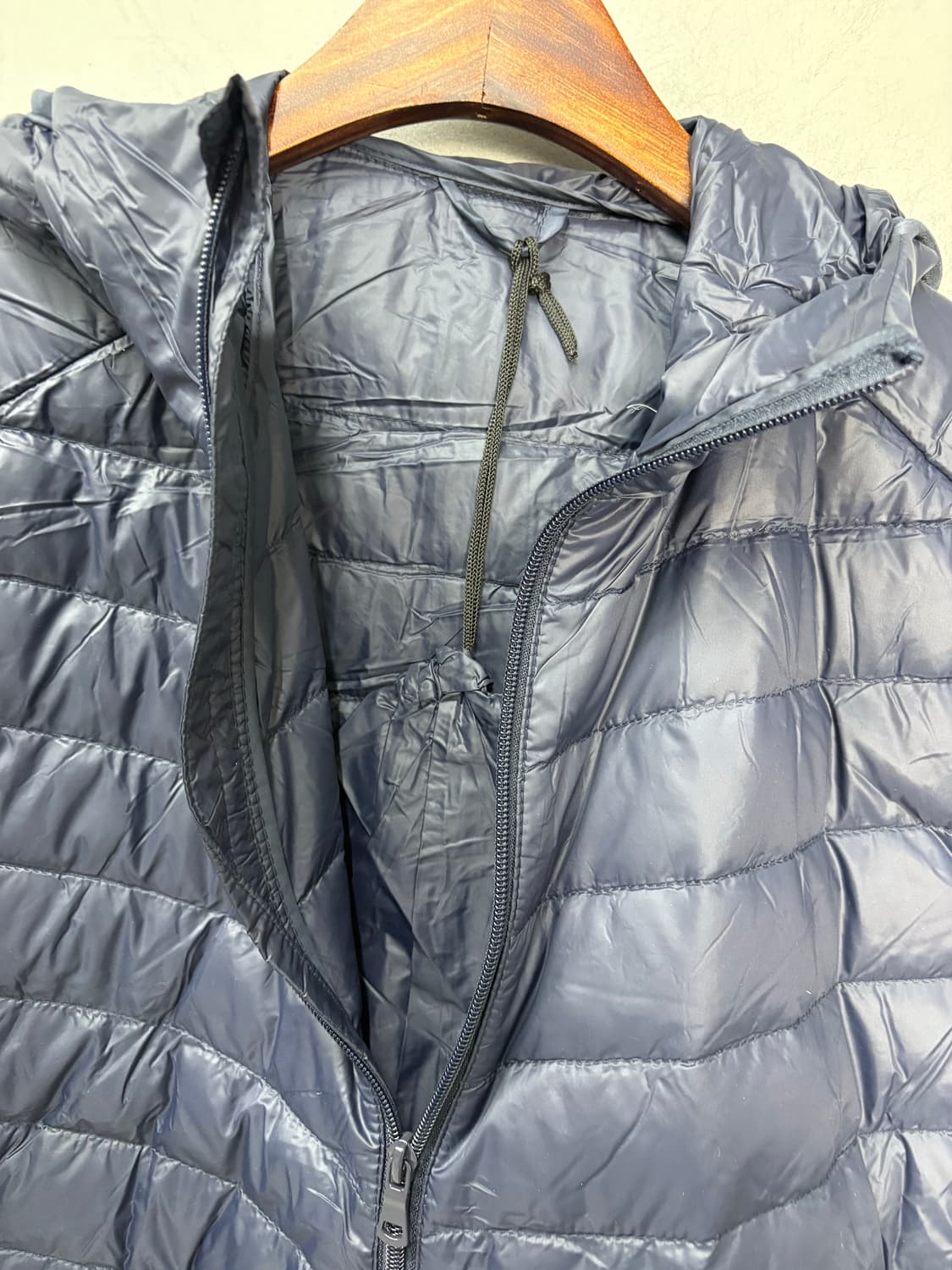 빈티지 네이비 다운 경량 후드자켓 A3093 상품이미지4