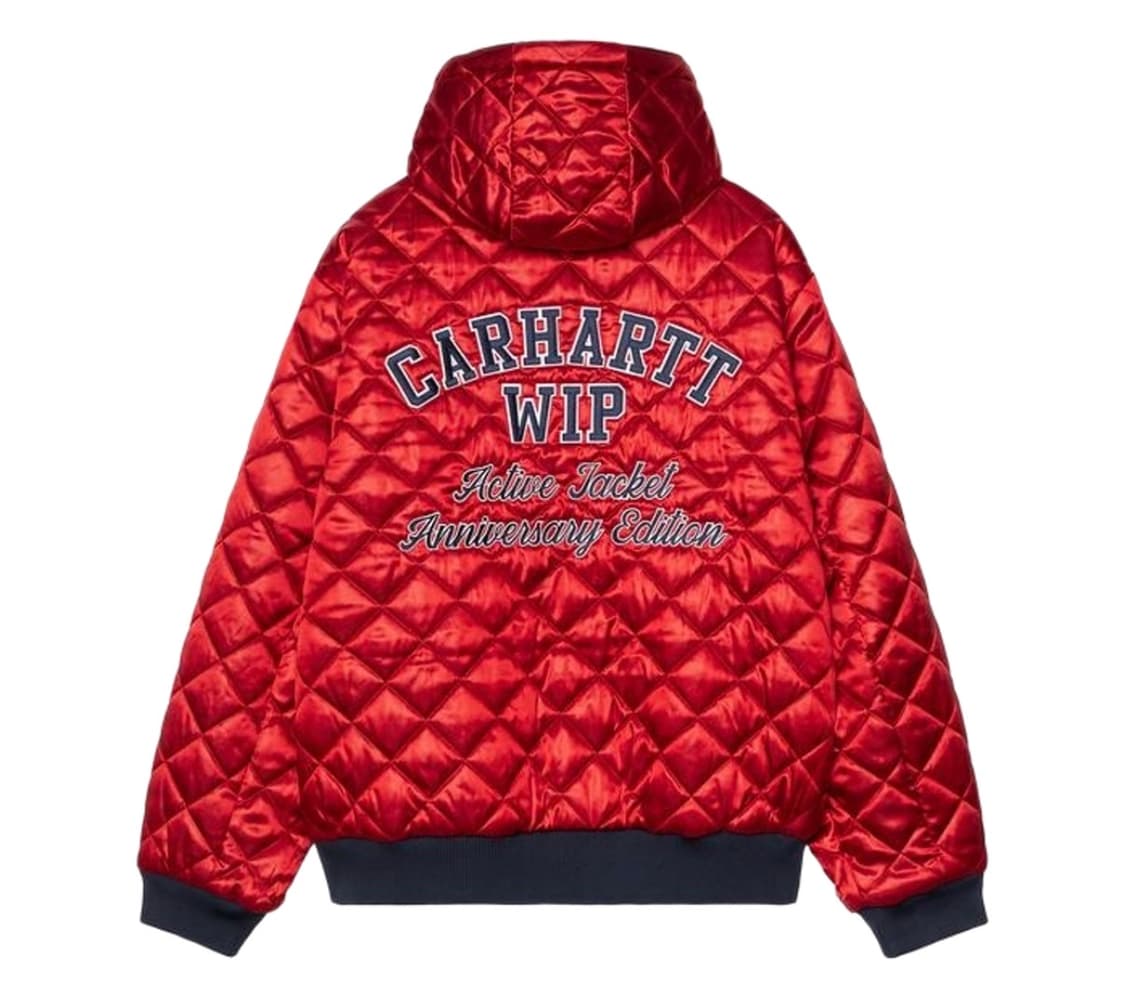 칼하트 wip og 액티브 데님 자켓 50주년 에디션 블루 USA 레드 상품이미지2
