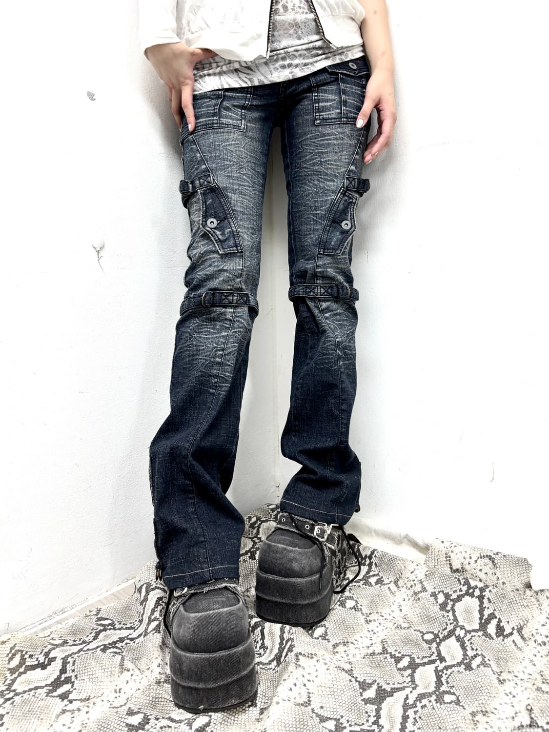 “PARASUCO” 00’s Design Bondage Boots-Cut 상품이미지1
