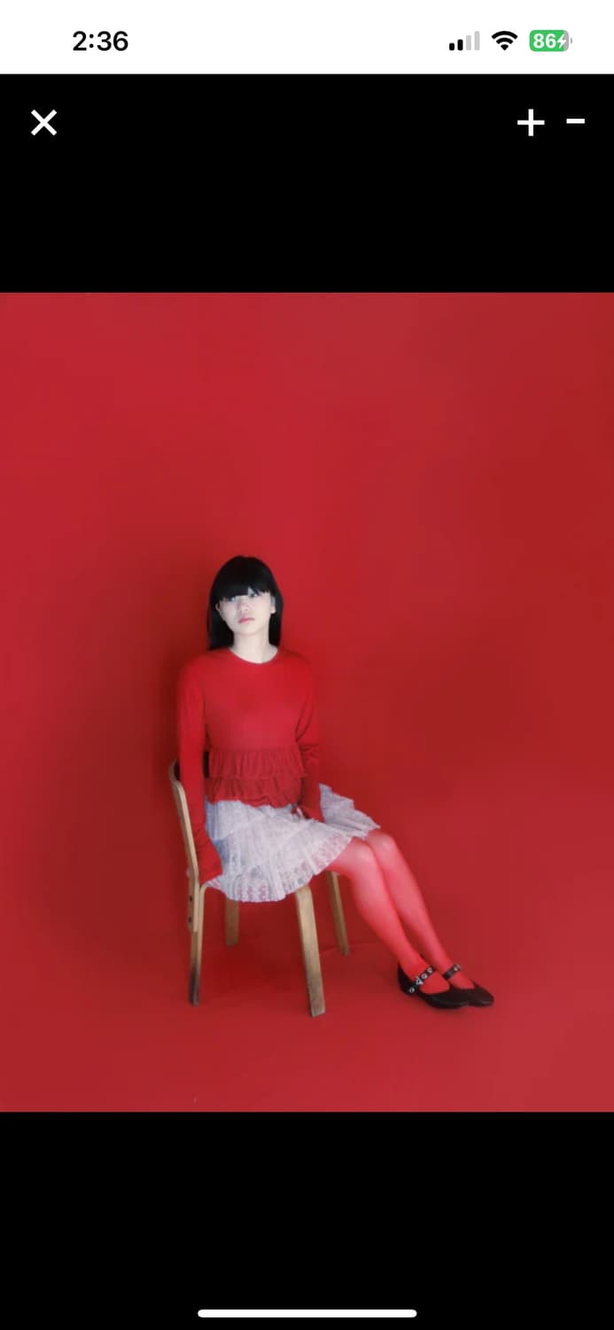 인앤양하모니 프릴 탑 레드 상품이미지3