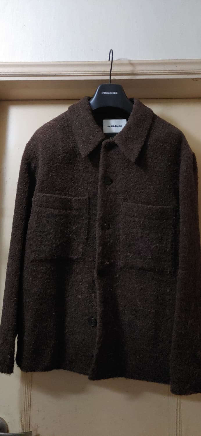 인사일런스 브라운 부클 울자켓 팝니다 상품이미지5
