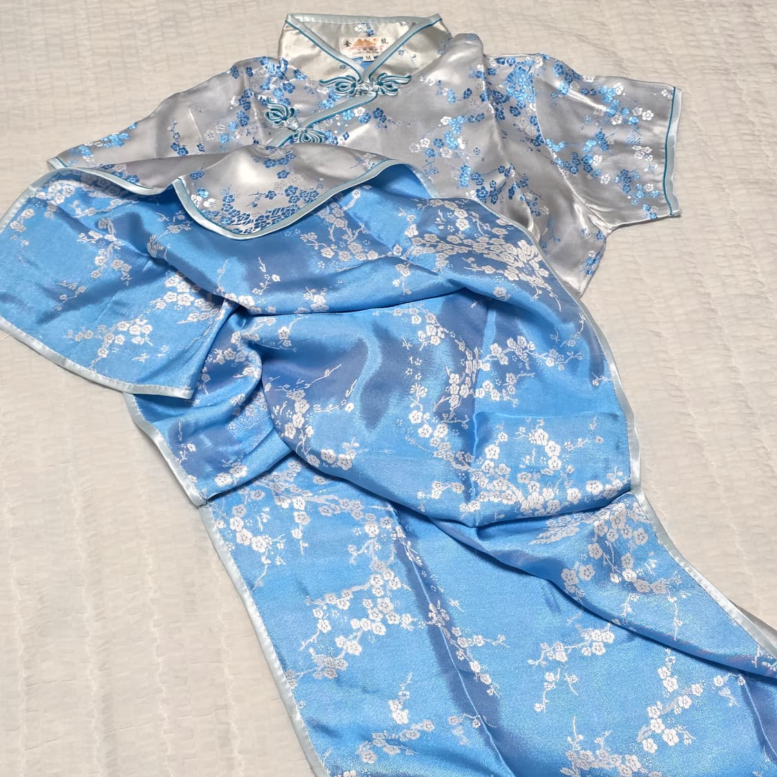 중국빈티지 전통의상 새틴 차이나 치파오 상품이미지3