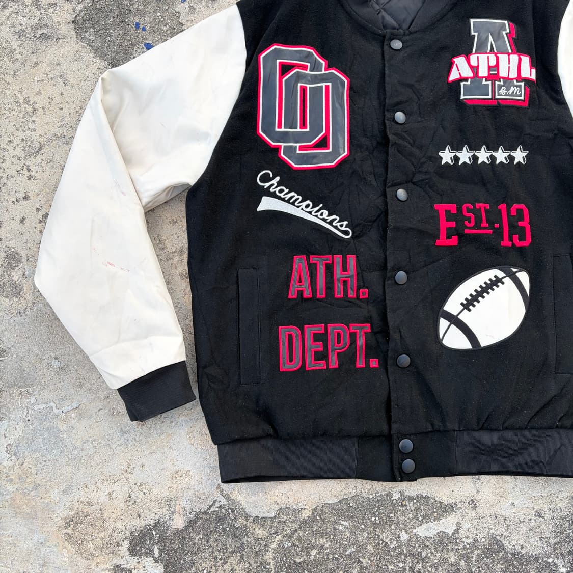 World Wlde 빈티지 울 바시티 자켓 L 상품이미지3