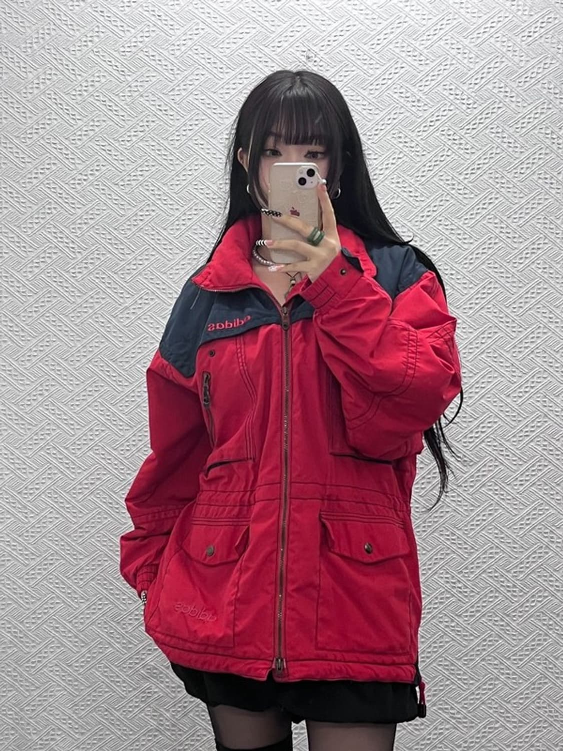 아디다스 올드스쿨 레트로 스펠아웃 워크 바람막이 자켓 105 C10596 상품이미지1