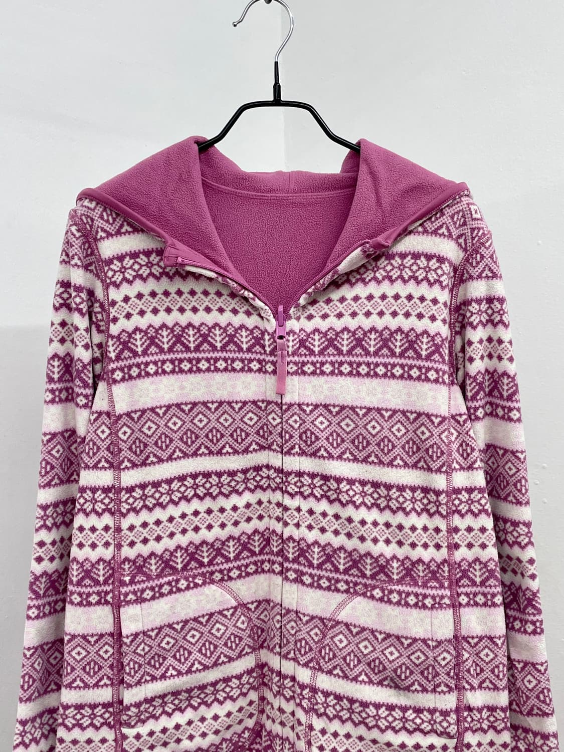 니혼진 핑크 노르딕 플리스 집업 상품이미지6