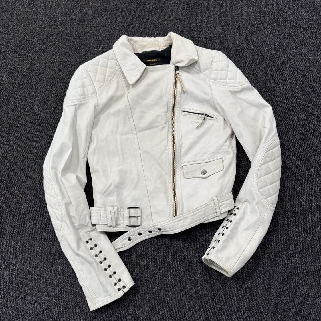 디젤 양가죽 바이커 라이더 자켓 상품이미지1