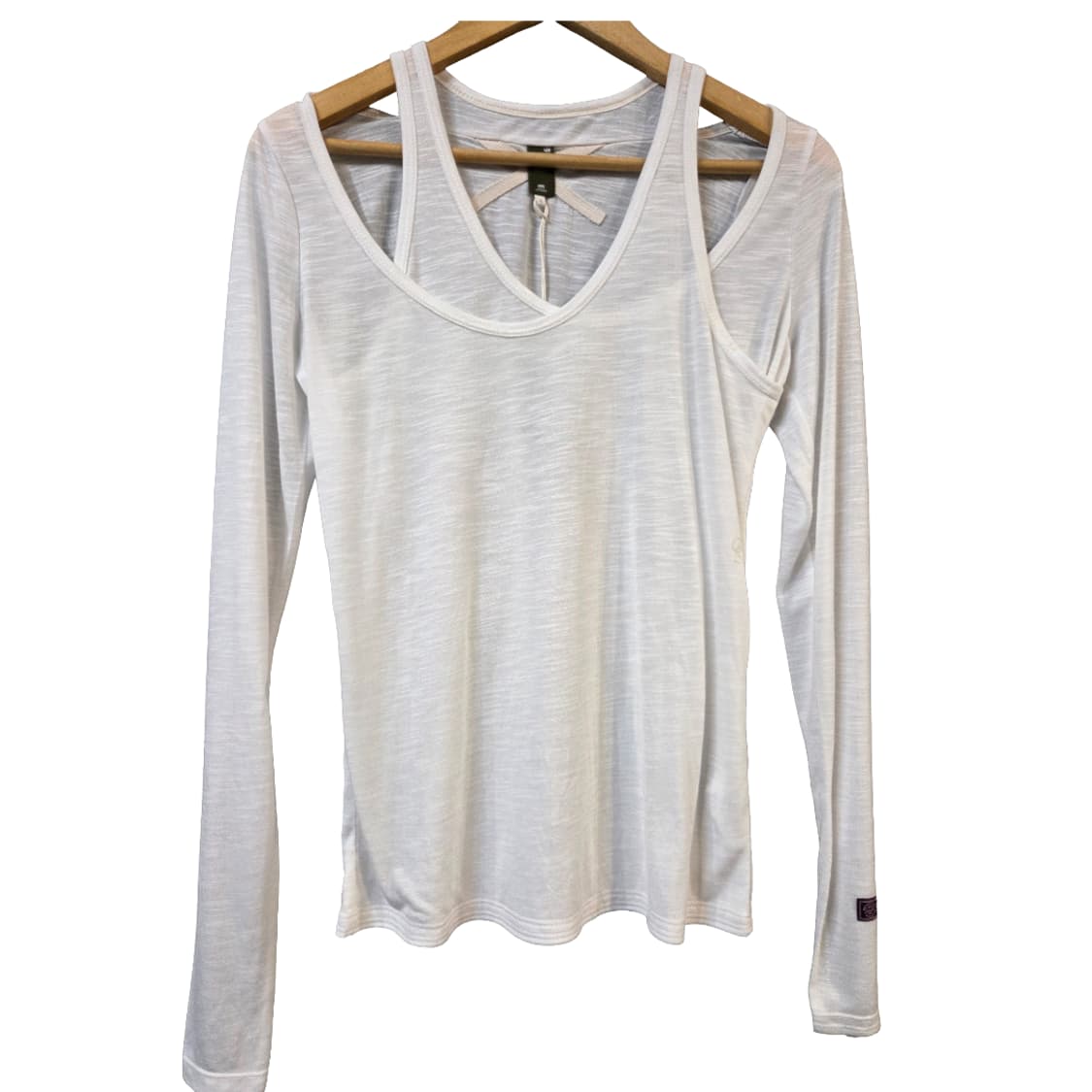 G-STAR 화이트 컷아웃 긴팔 티셔츠(S) 상품이미지1