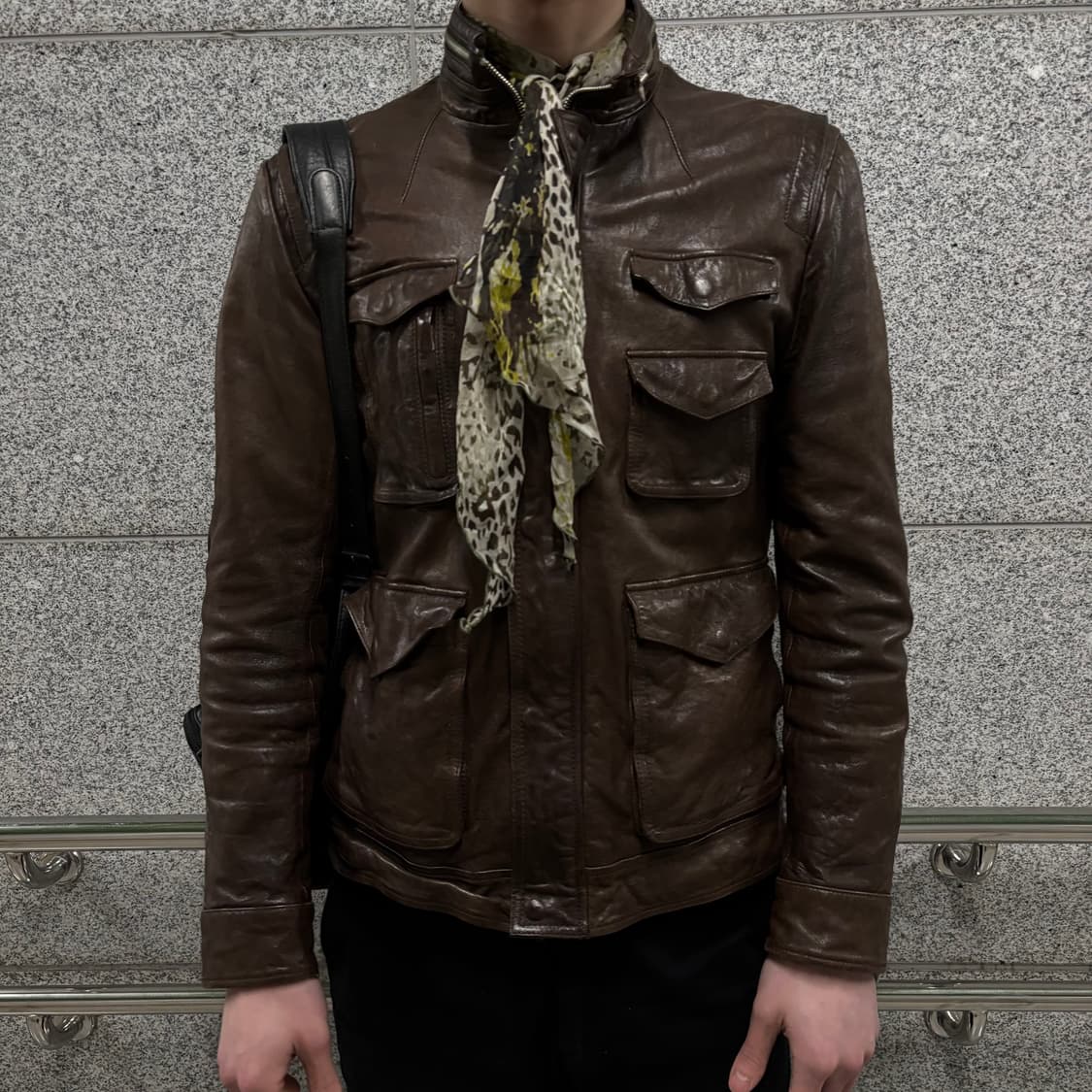 vtg lambskin field jacket 상품이미지2
