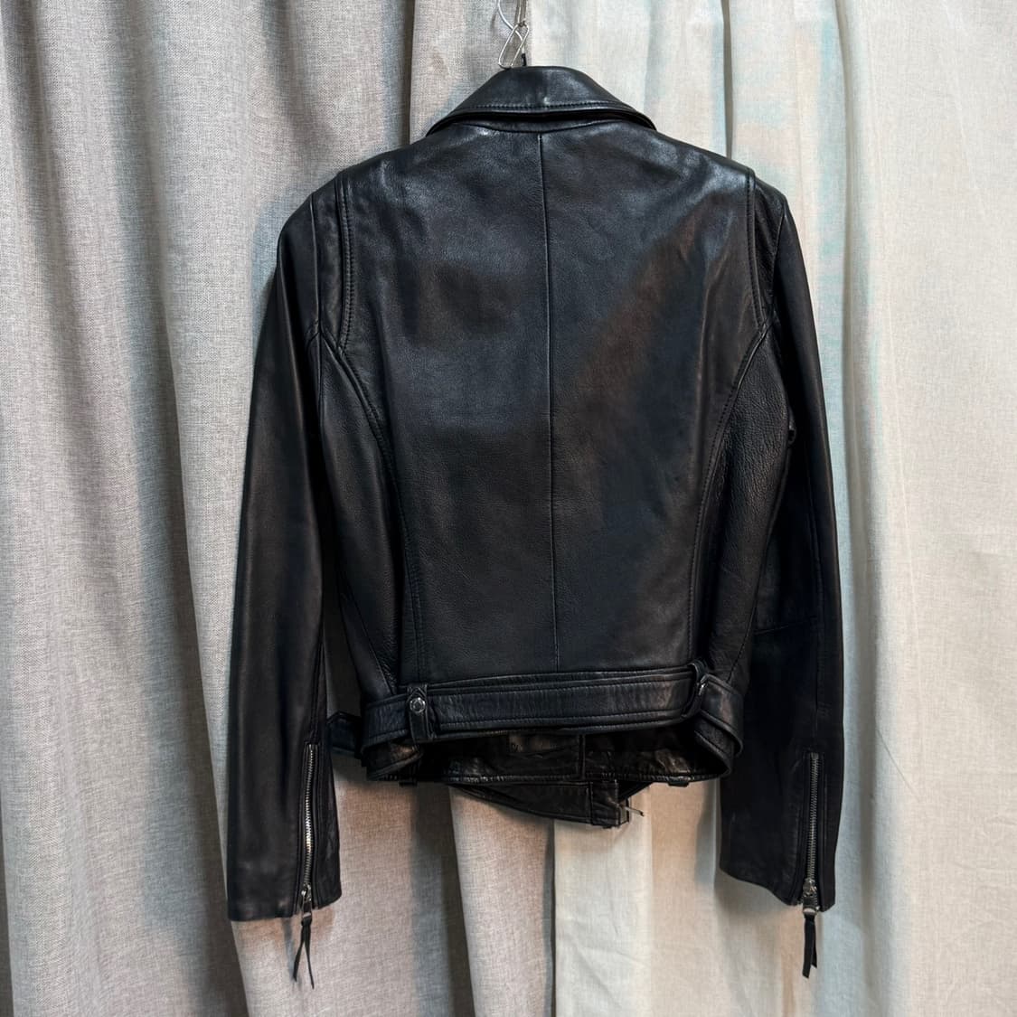 [S] 자라(ZARA) TRF 리얼 양가죽 라이더 자켓 상품이미지4