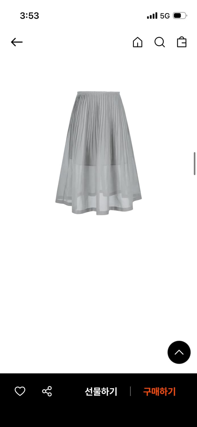 아모멘토 pleated midi skirt 상품이미지2