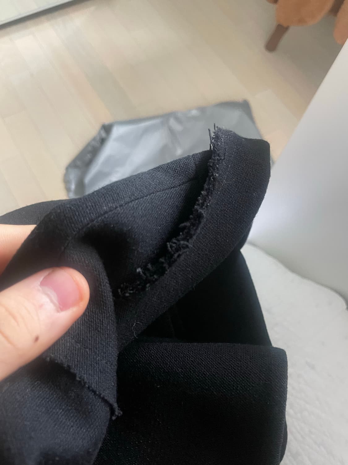 구호 KUHO 로우엣지 블랙 울 캐시미어 자켓 (55사이즈/S) 상품이미지5