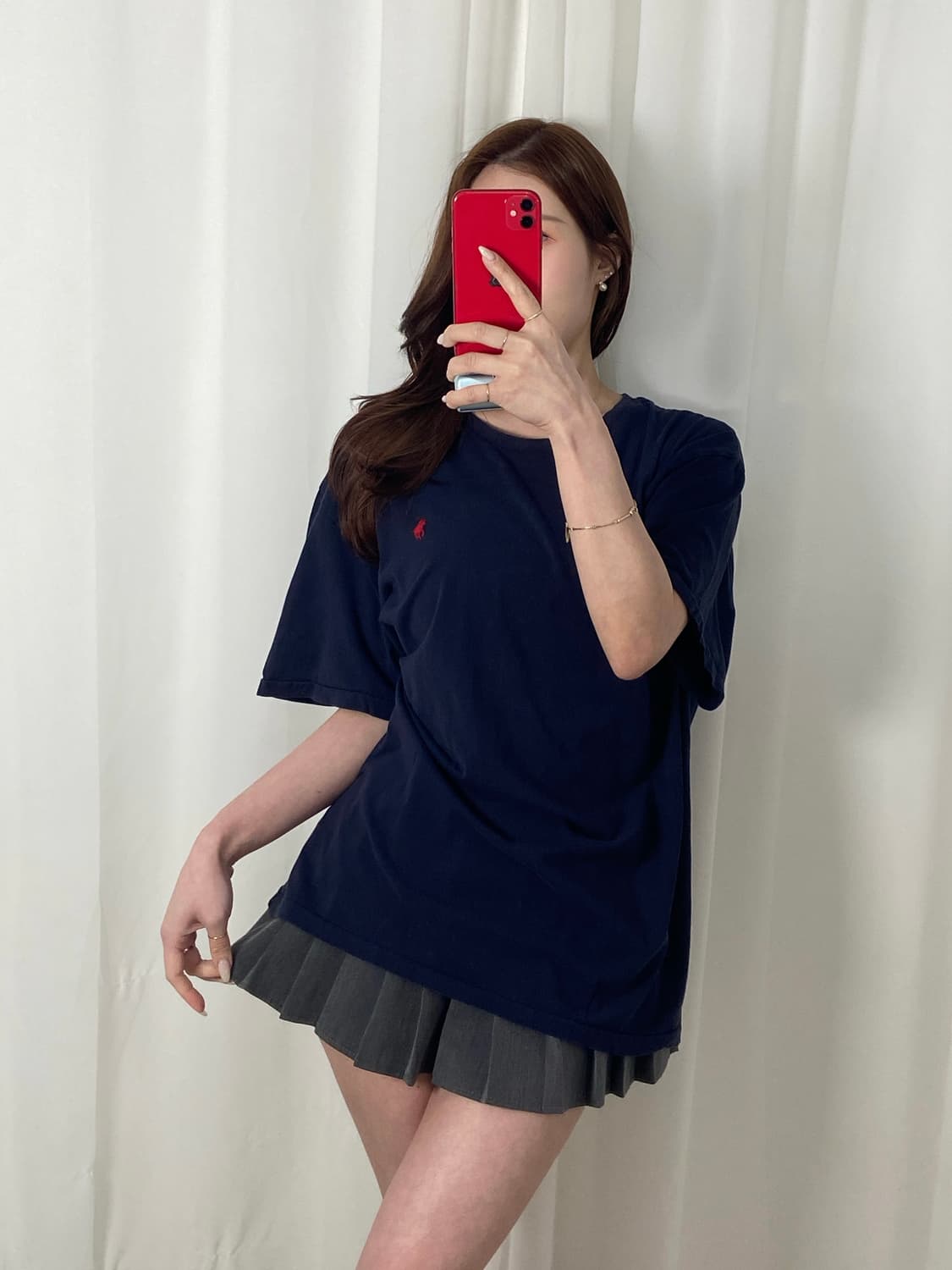 폴로 네이비 라운드 티 상품이미지1