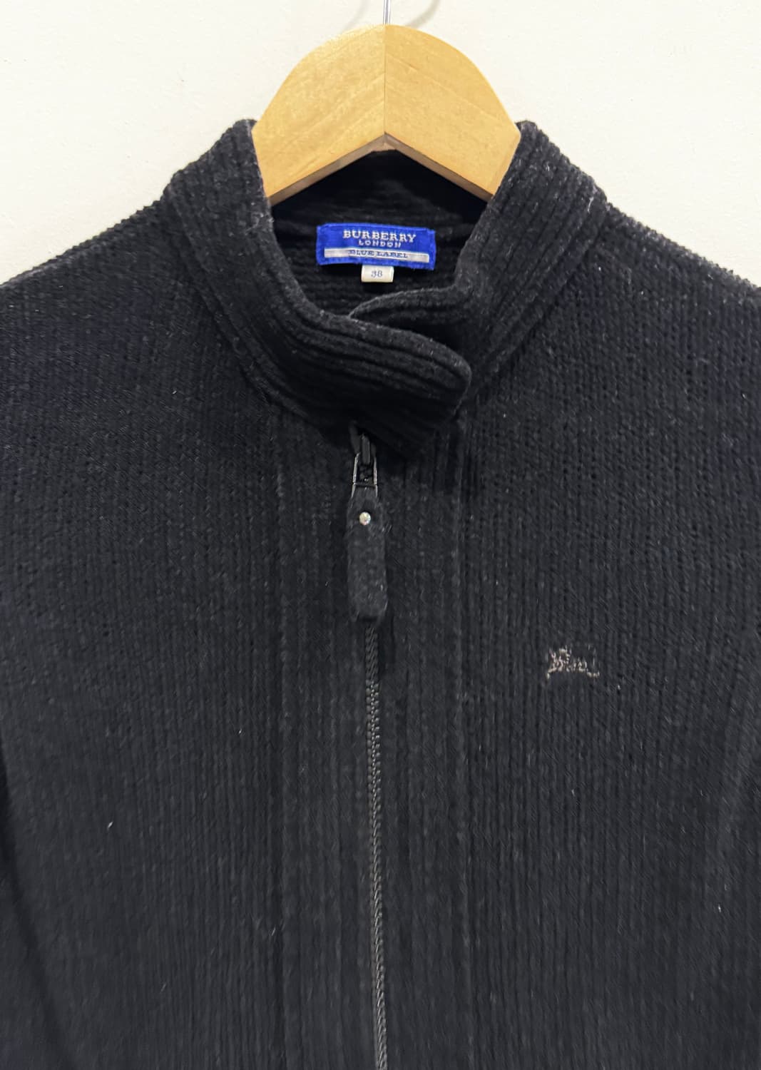 버버리 런던 블루라벨 블랙 집업 자켓 38 정품 상품이미지3