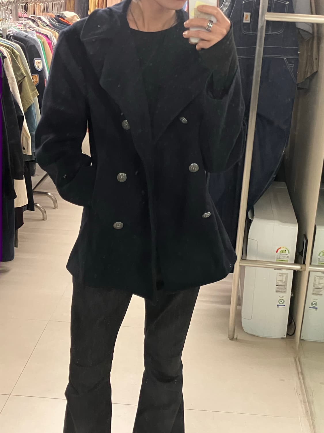 U.S Military 해군 피코트 더블 코트 S 상품이미지6