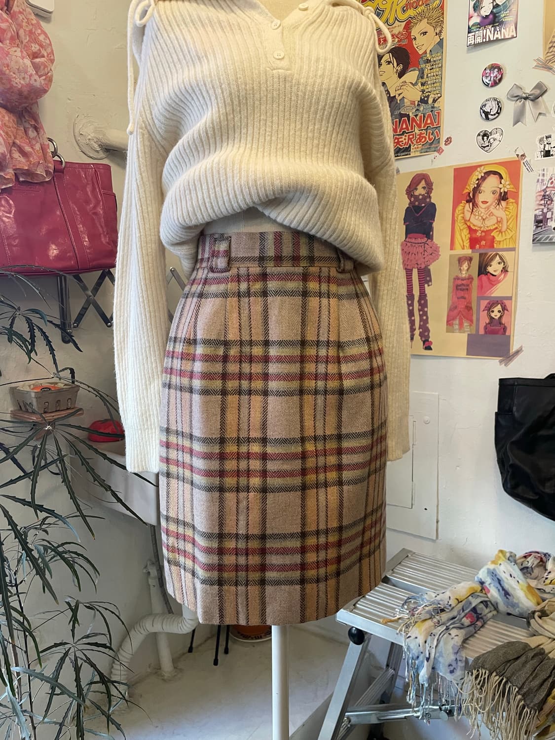 체크 미니 울스커트 [무배] 상품이미지2