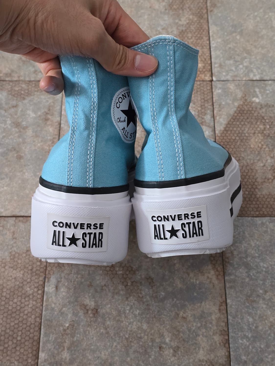 (250)컨버스 척테일러 올스타 더블 스택 데자 블루 하이 상품이미지7