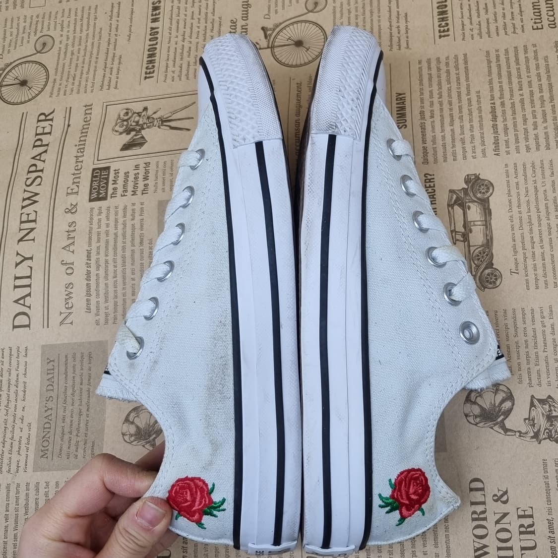 컨버스 올스타 장미 여성스니커즈245 상품이미지5