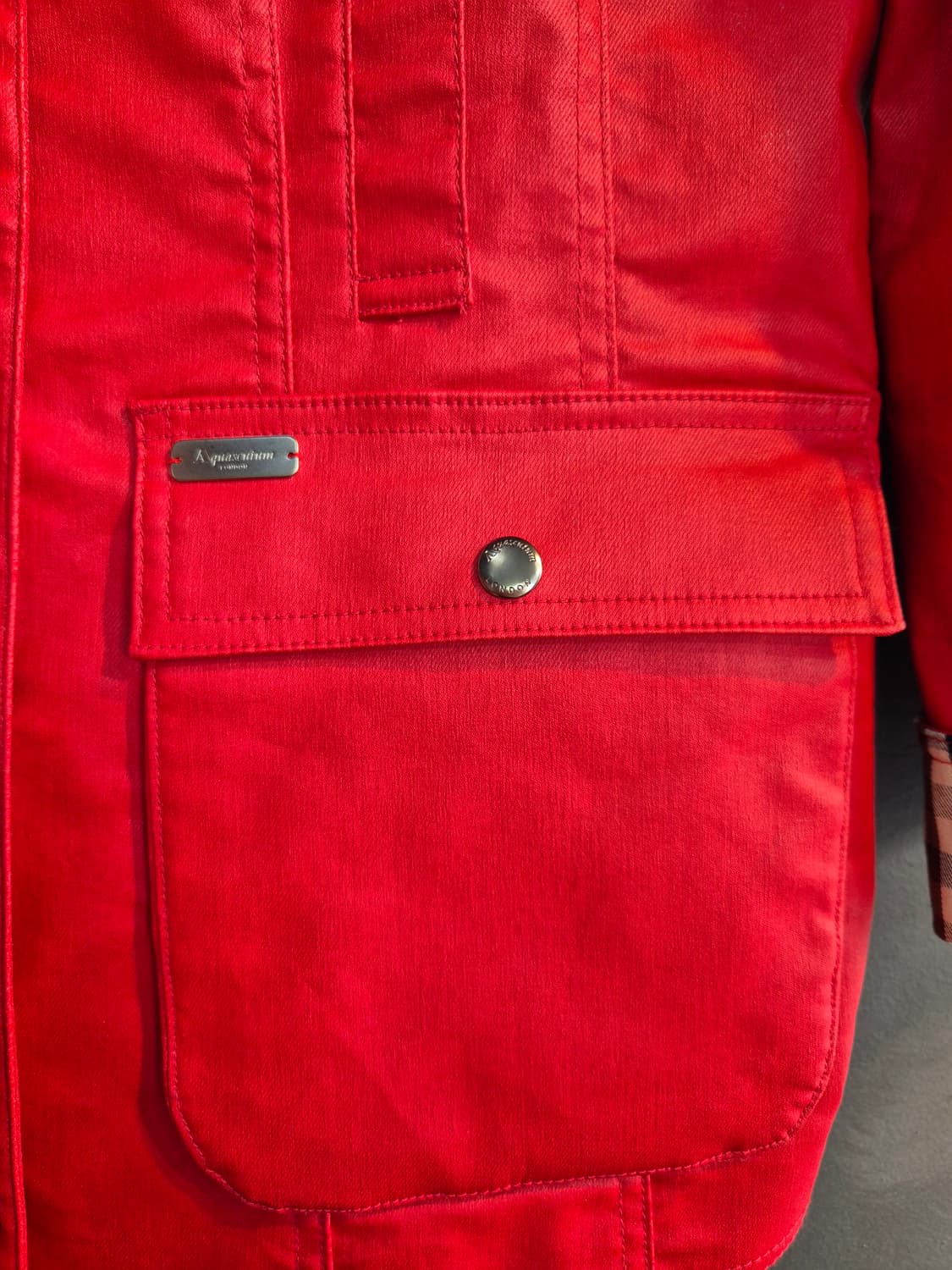 아쿠아스큐텀 여성 레드 왁스 점퍼 66 새상품 상품이미지5