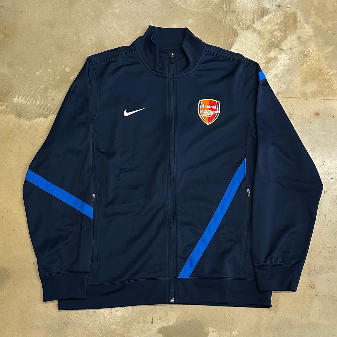 XXL 나이키 아스날 블루 파이핑 네이비 트랙탑 상품이미지2