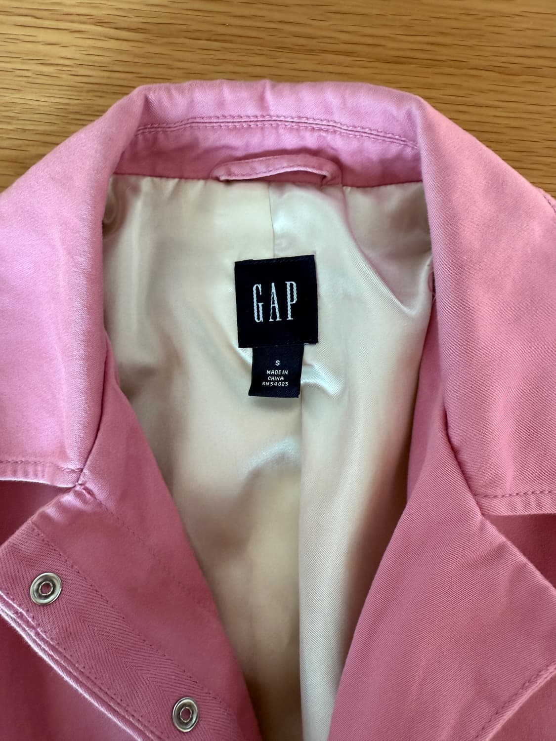 갭(GAP) 핑크 싱글 코트 상품이미지6