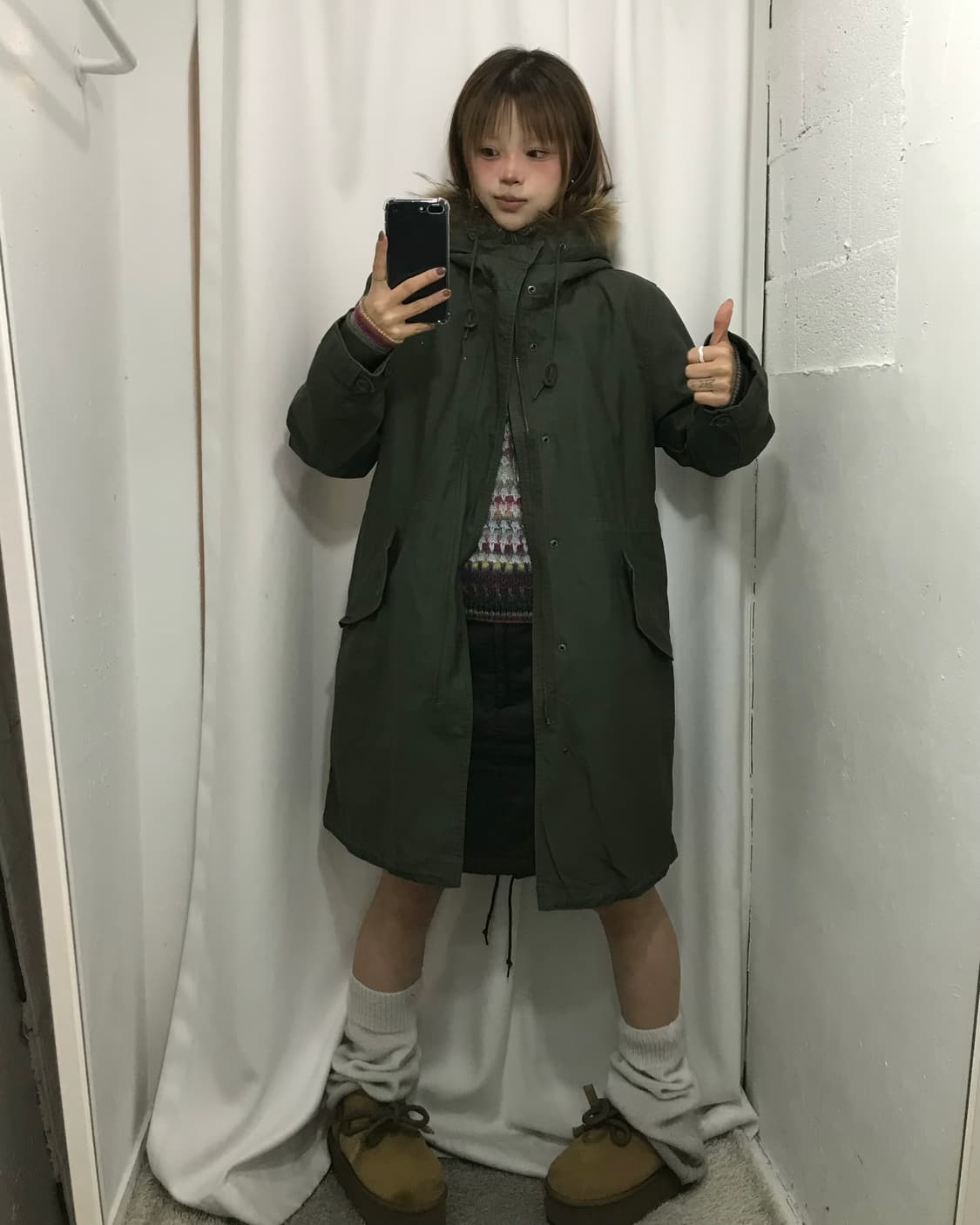 🎄윈터 카키 모리 코디 세트 🎄 상품이미지1