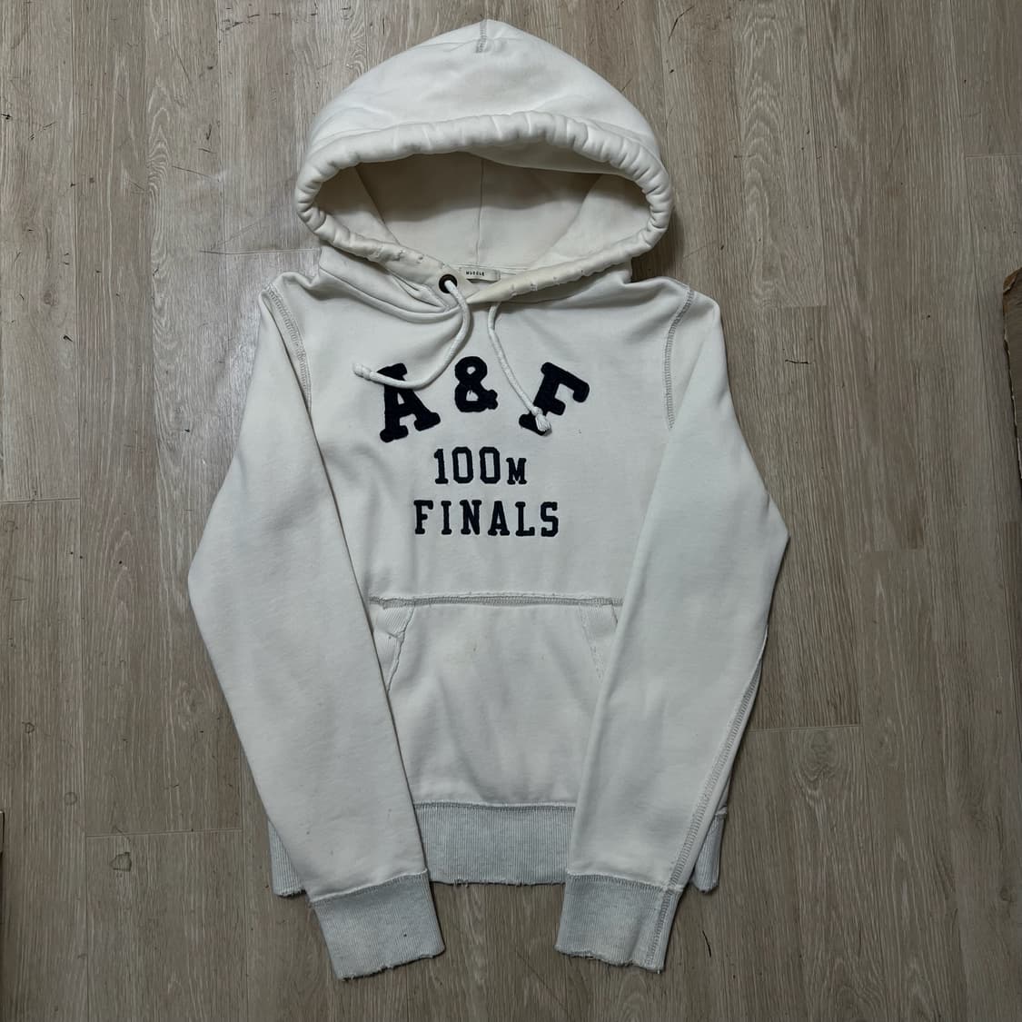 아베크롬비 빅로고 기모 후드티 S/90  상품이미지1