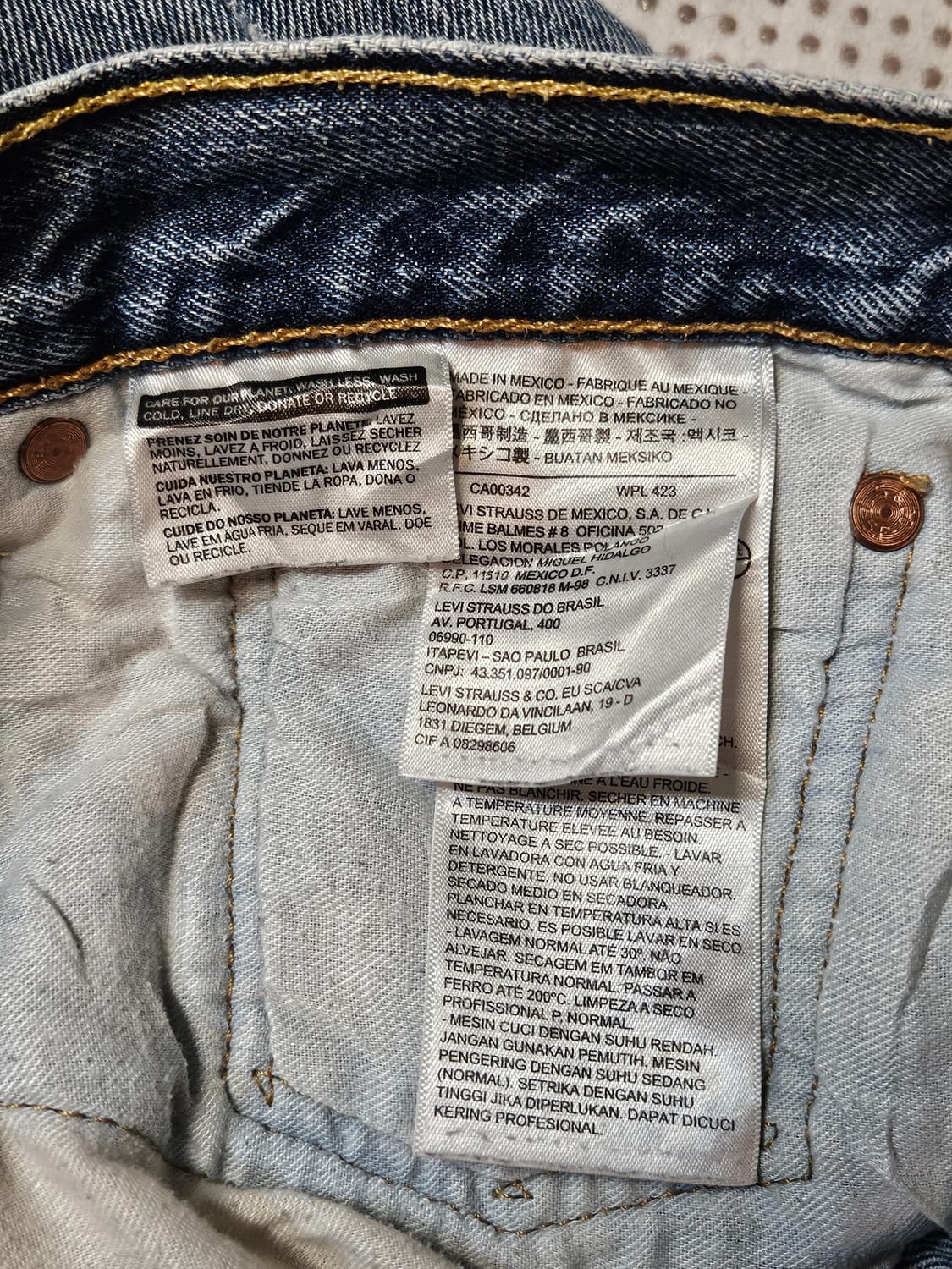 리바이스 501 빈티지 데님 팬츠 상품이미지5