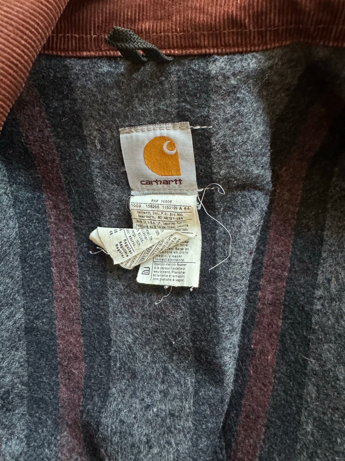 칼하트 브라운 J01 48사이즈 (XL사이즈) 상품이미지4