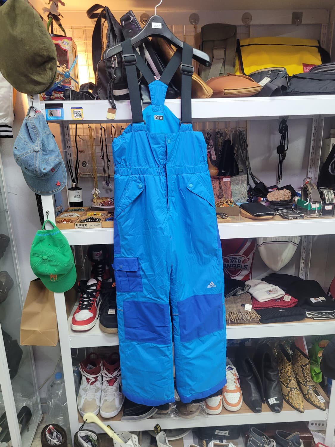 Adidas 아디다스 스키/보드 멜빵 바지 블루 상품이미지1