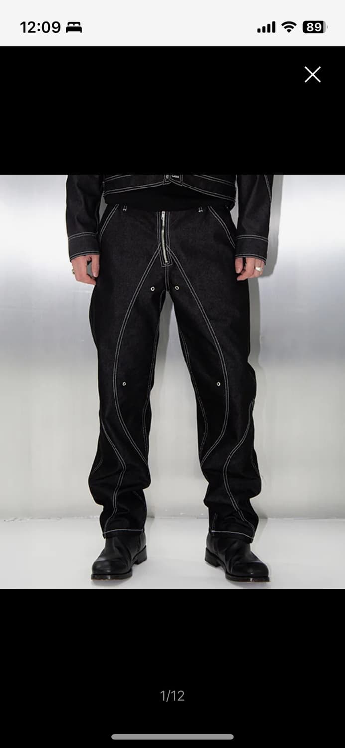 51퍼센트 TUNNEL LINING TROUSER (DENIM) - BK 상품이미지1