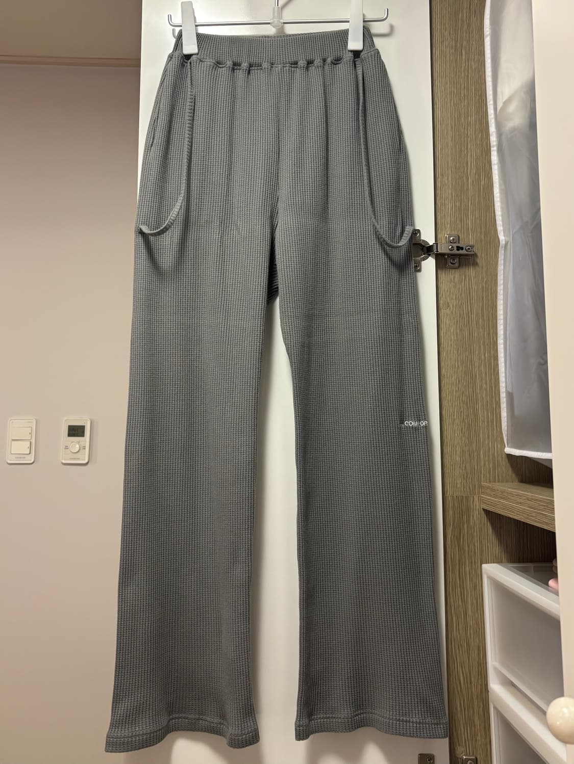 jichoiCOMFORT 24-001 WAFFLE STRAP PANTS 상품이미지3