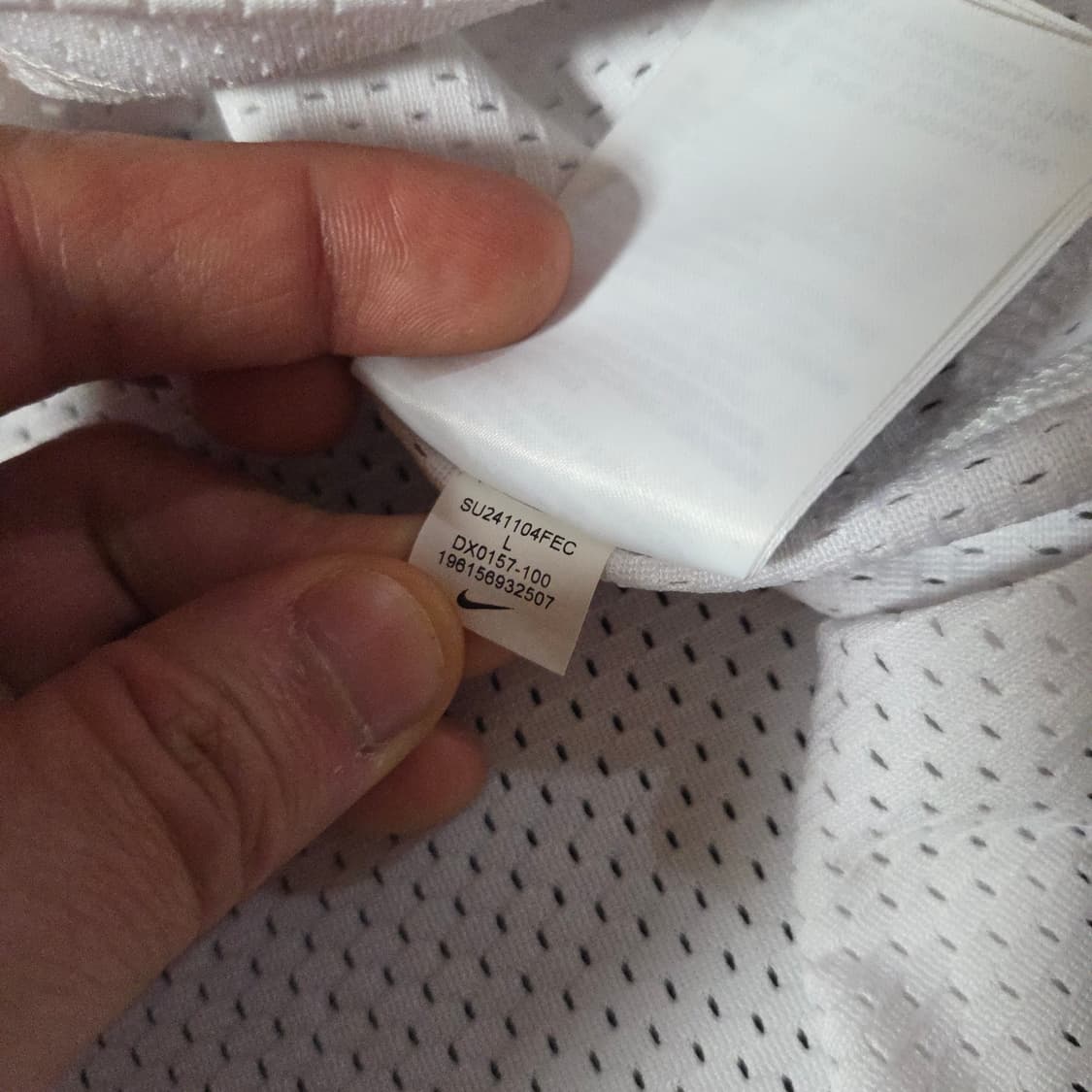 나이키 에어 오버사이즈 메쉬 탑 반팔 져지 L 상품이미지7