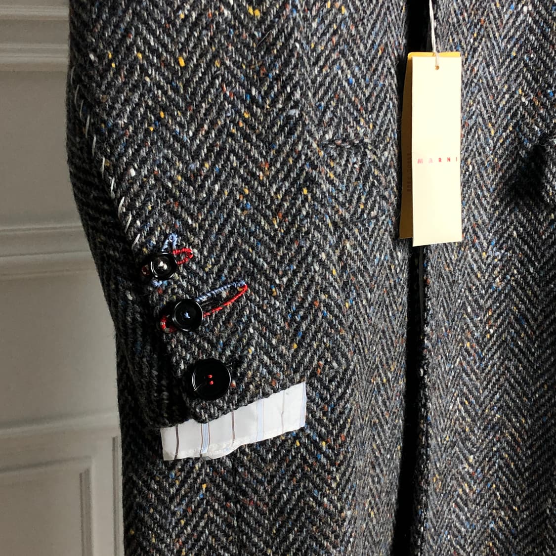 (유니섹스) 마르니 컬러헤링본 코트 상품이미지6