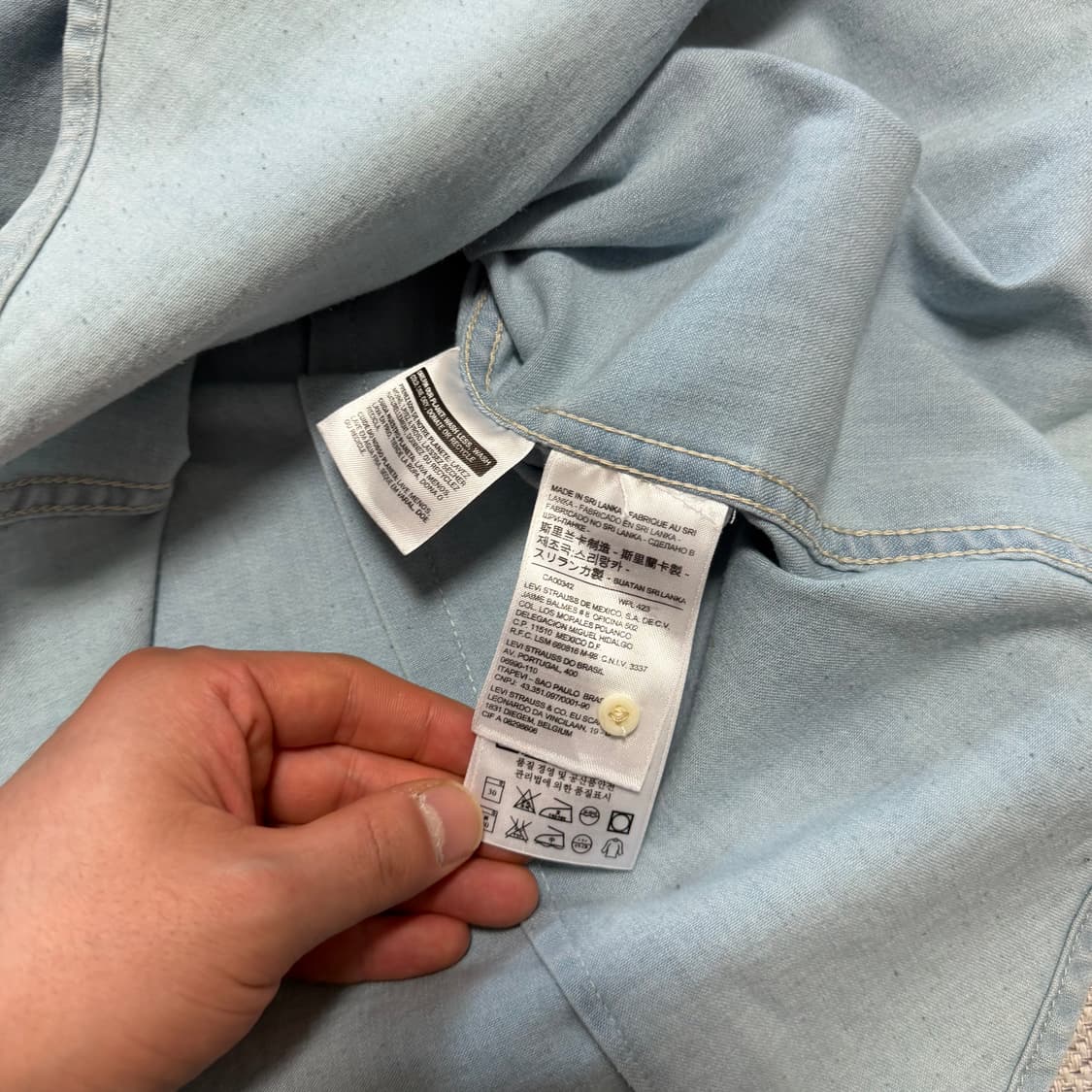 리바이스 여성 웨스턴 데님 셔츠 상품이미지3