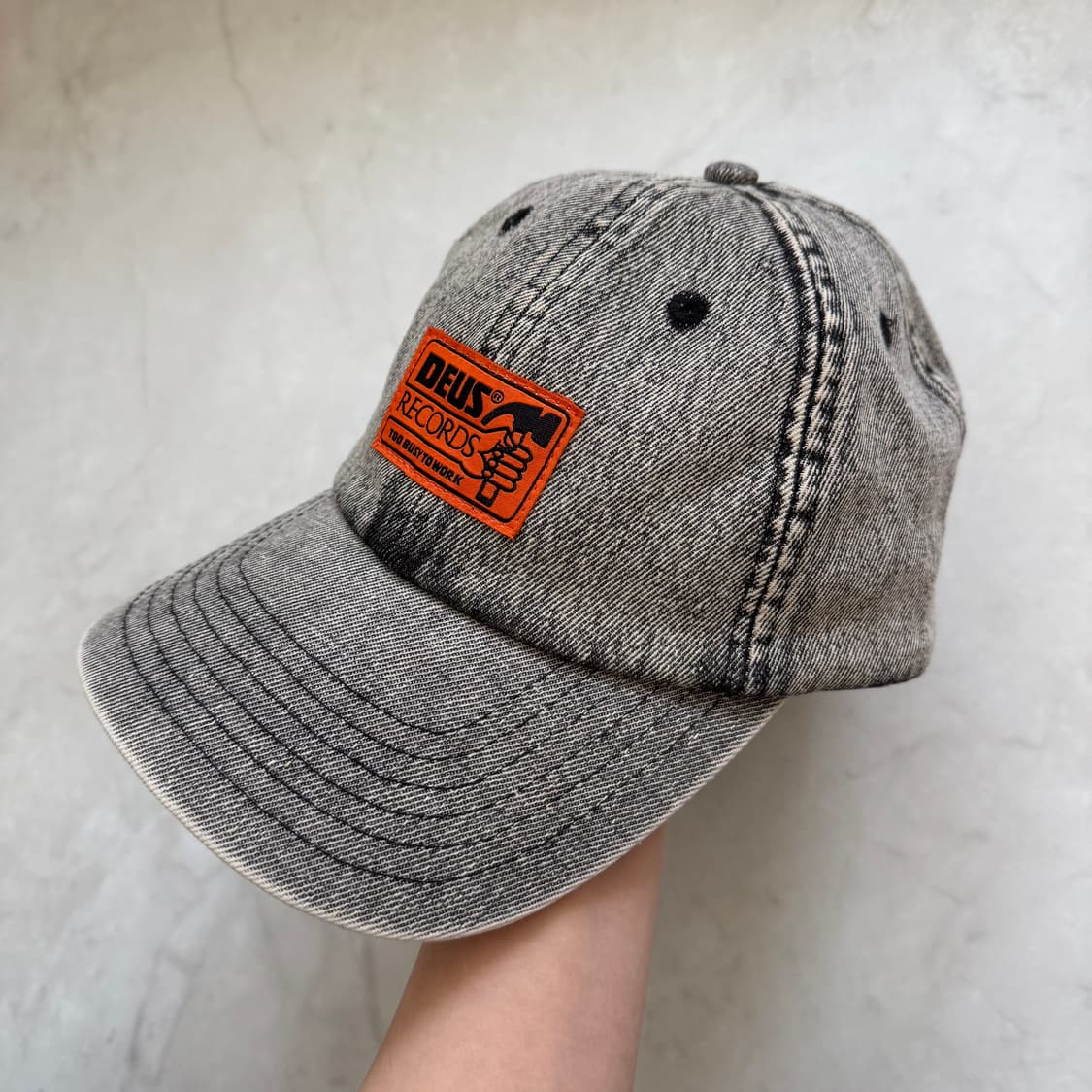 데우스 엑스 마키나 오티즈 데님 캡 라이트 블랙 상품이미지3