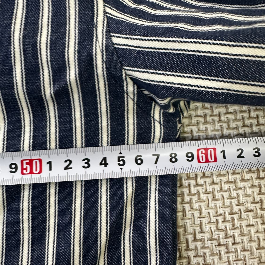 실측확인 빌리브라운 스트라이프 셔츠 0410D 상품이미지5