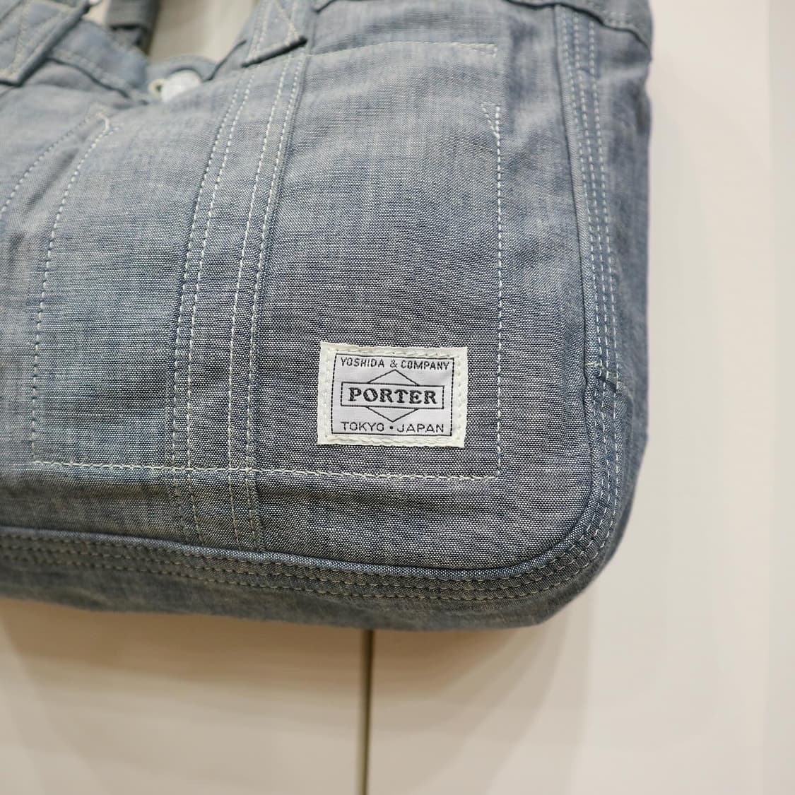 요시다포터 70주년 기념 인디고 토트백 상품이미지5