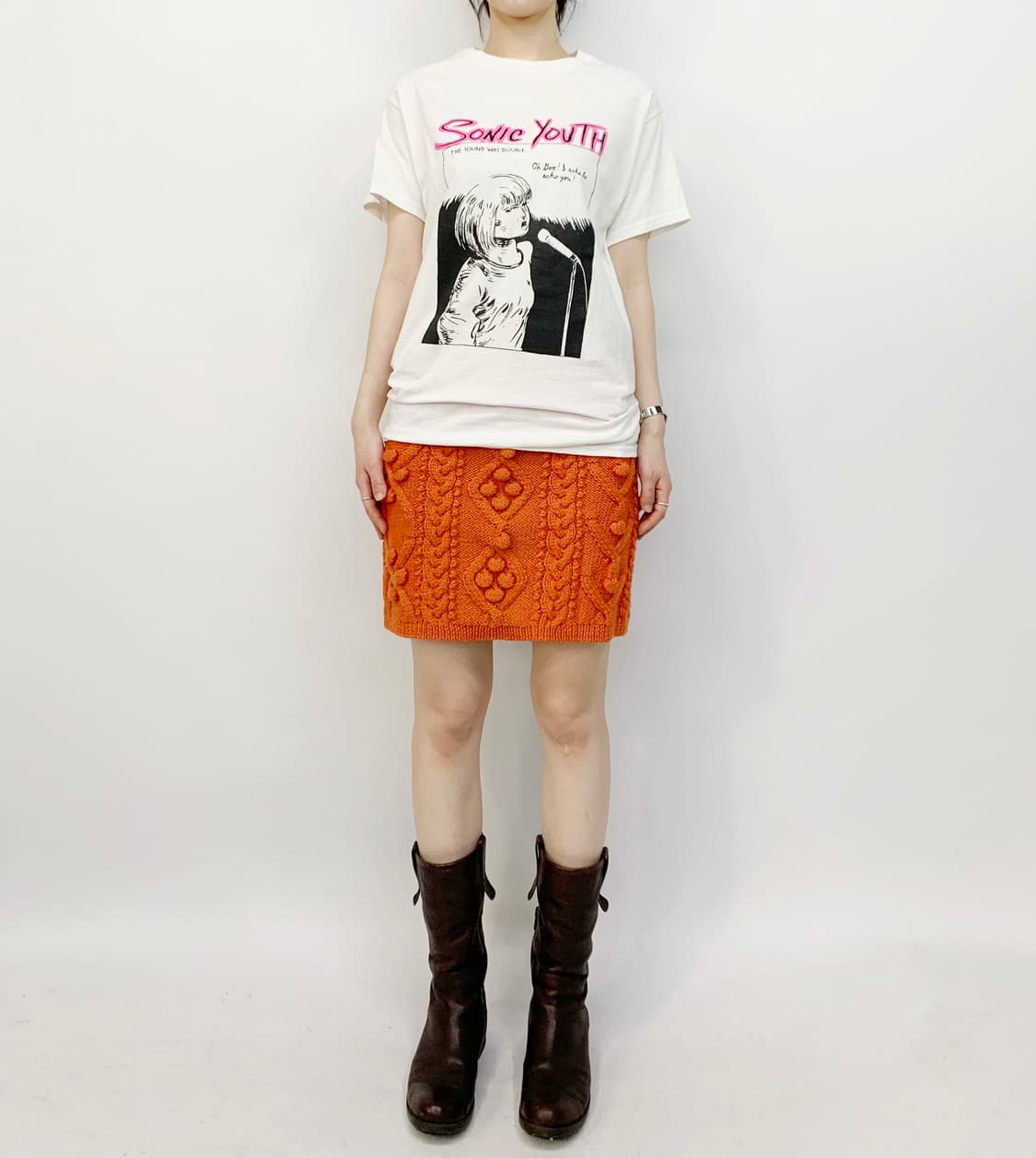 I.S 이세이 미야케 니트 스커트 상품이미지1