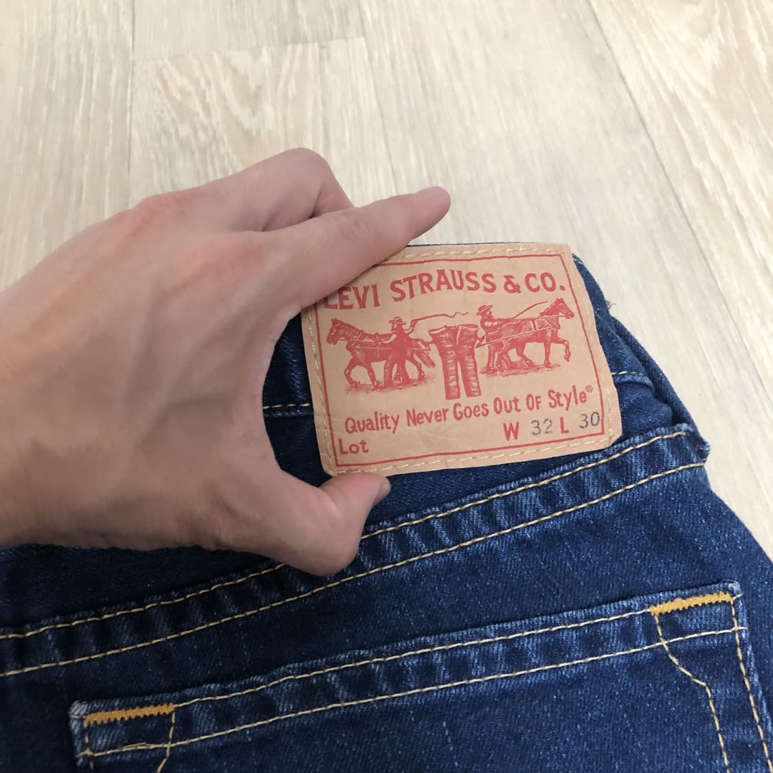 (L & 32) 리바이스 Levi's 타입원 TYPE-1 데님 자켓 팬츠 상품이미지10