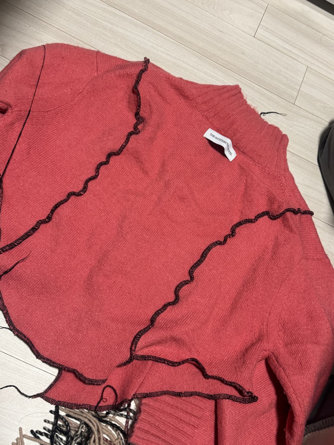 더미스테리어스호텔 빈티지 니트집업 커스텀집업 상품이미지2