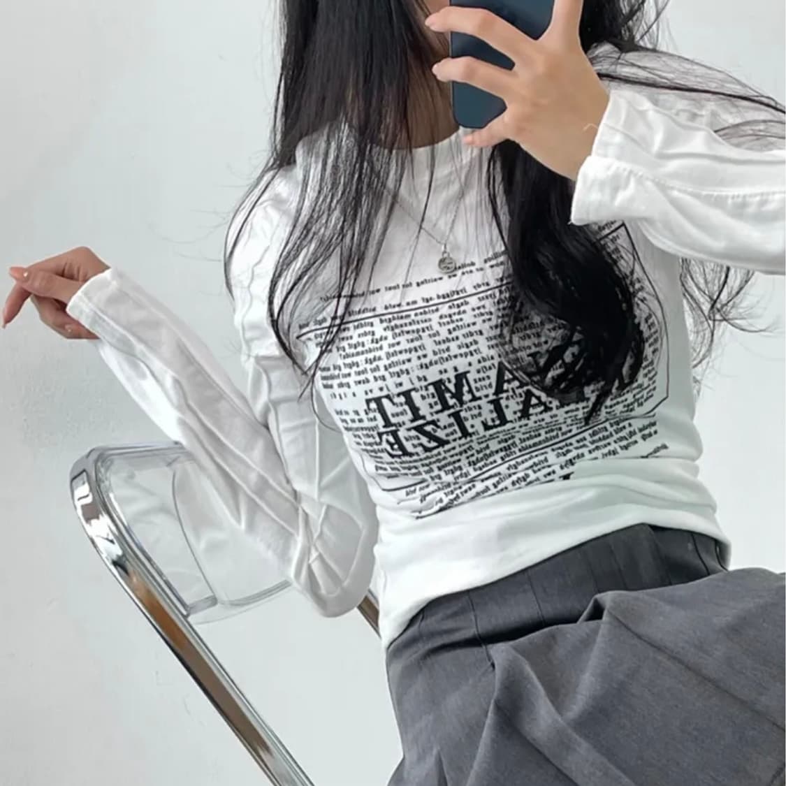 뉴스레터 긴팔티 상품이미지2