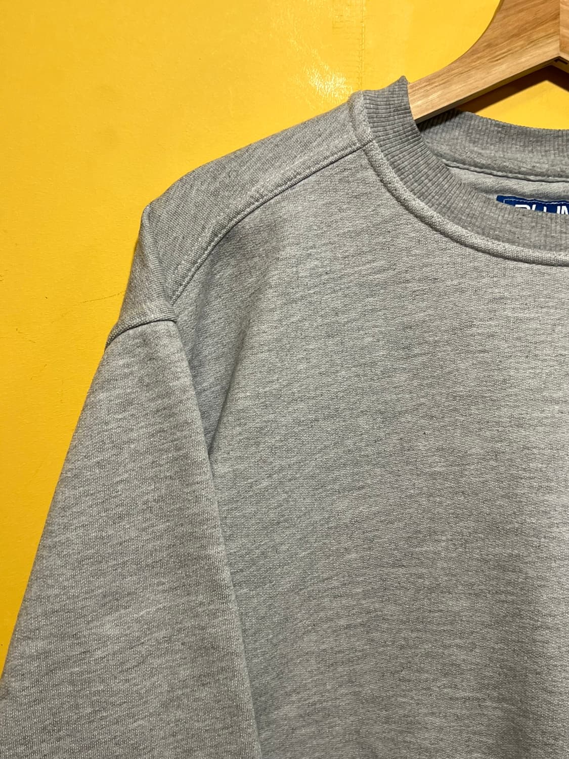 90's [L] 러셀 애슬레틱 플루마 헤더 그레이 맨투맨 빈티지 스웻셔츠 상품이미지3