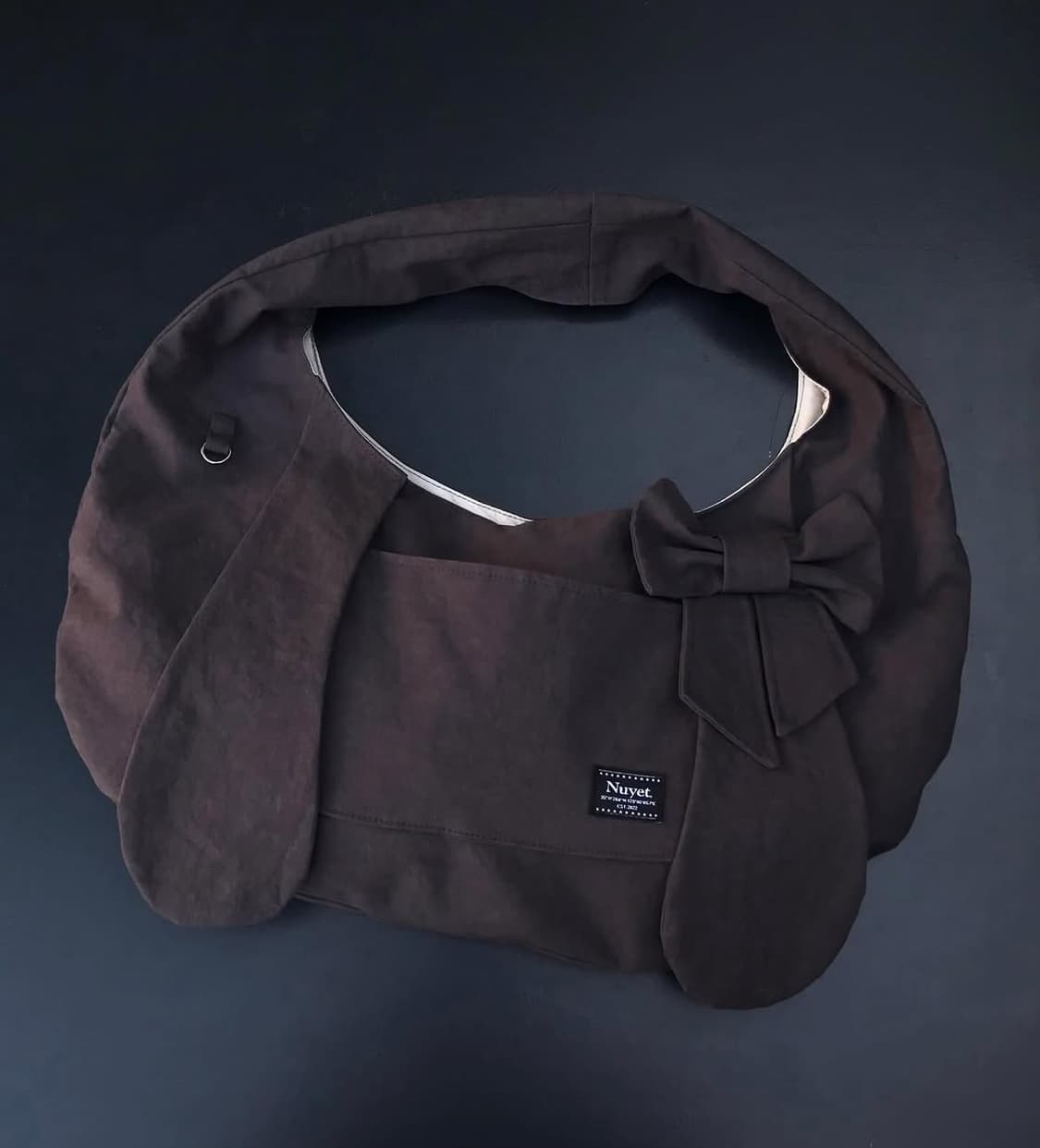 nuyet bunny ribbon hobo bag 상품이미지2