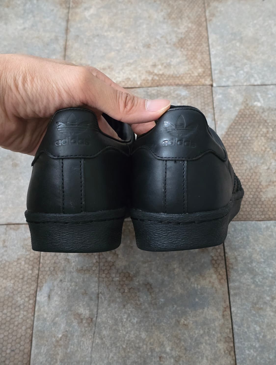 (260)아디다스 슈퍼스타 80s 트리플 블랙 상품이미지7