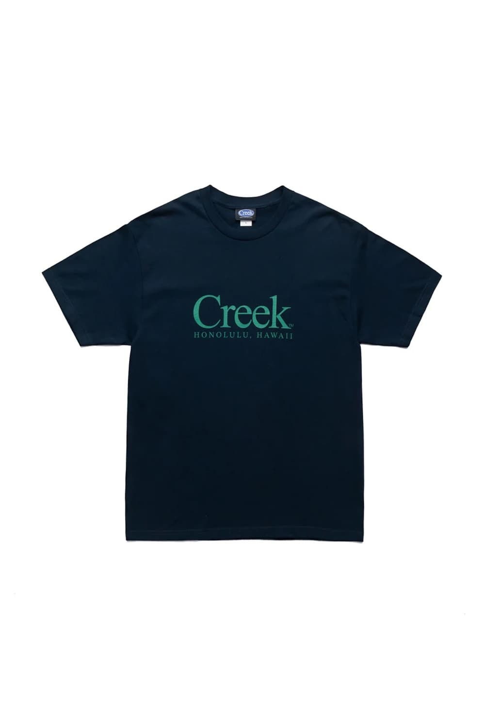 Creek x Quiet Mountain Cafe 한정판 티셔츠 네이비 상품이미지1